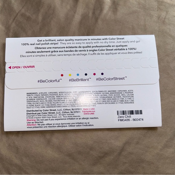 Color Street Nail Polish Strips Zero Chill - Picture 3 of 3